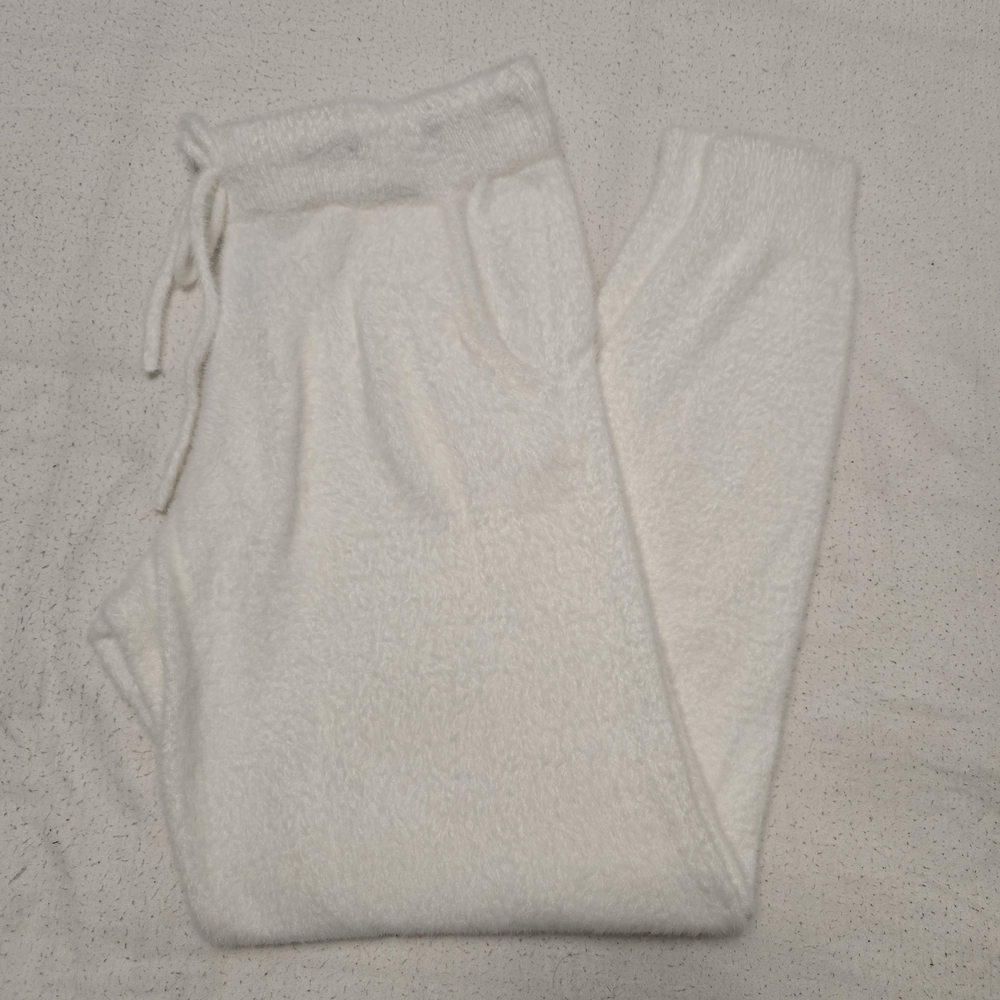 Forever 21 White Fleece Joggers